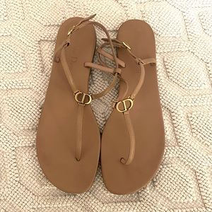 Authentic dior thong sandals